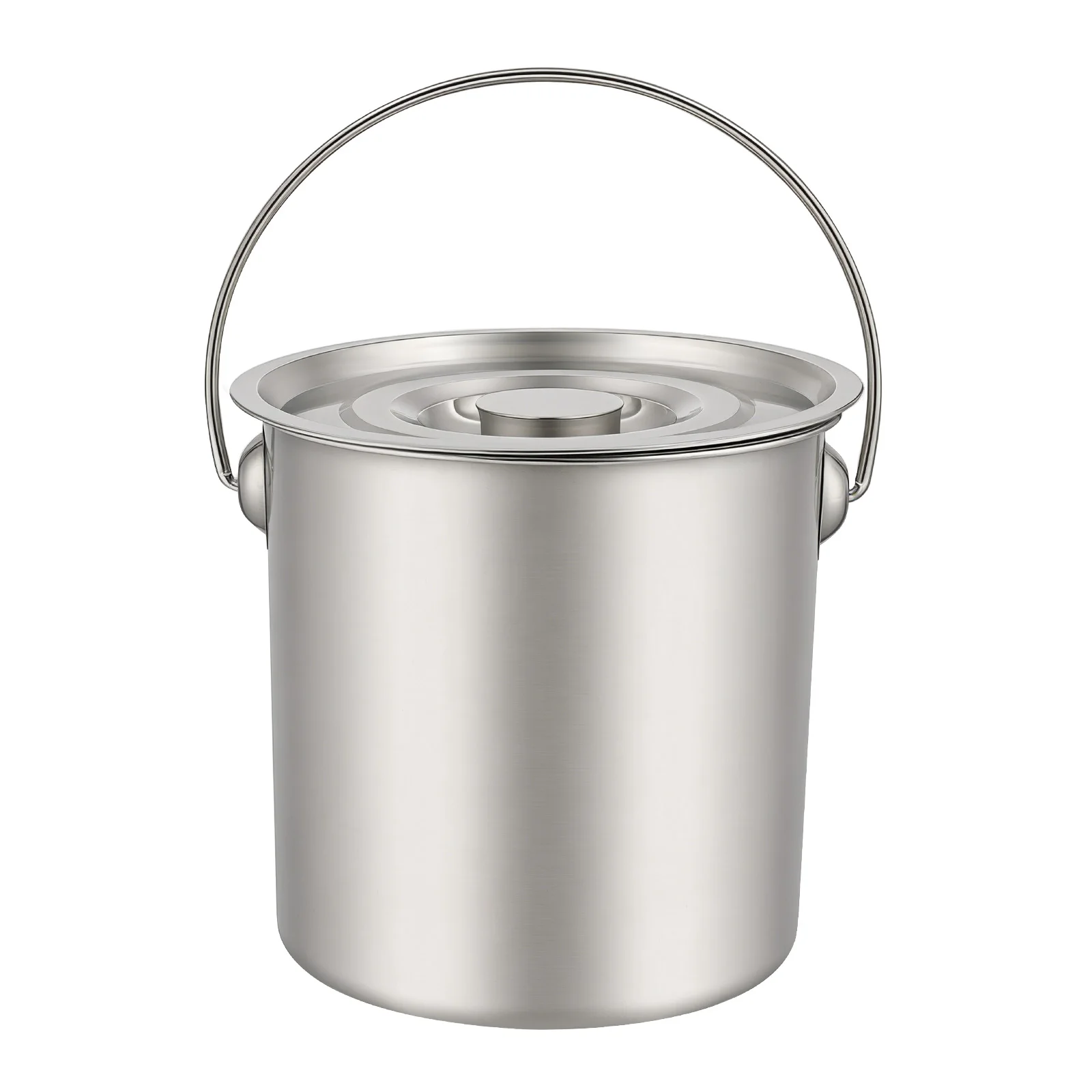 6l/12l/20l Großraum-Eimer aus lebensmittelechtem Edelstahl, verdickt 1,6 mm, mit Deckel und Griff, verhindert Leckagen, hitzebeständig, zum Kochen, Aufbewahren von Milch, Ölen, Ghee, Wein und anderen Flüssigkeiten. – Detail 17