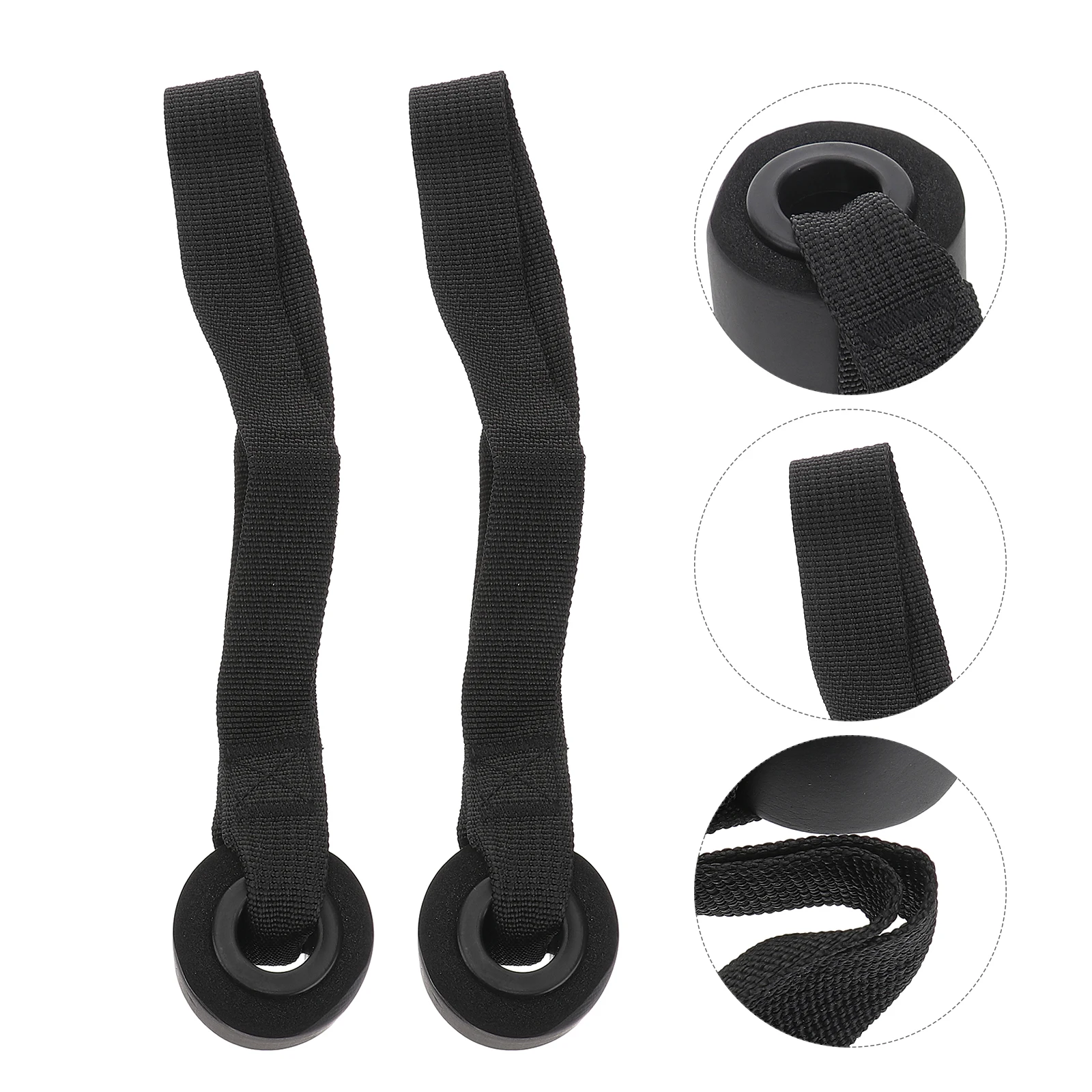 

2pcs Fitness Door Door Clamp Heavy Duty Exercise Bands Strap Latch For Training Pvc Webbing