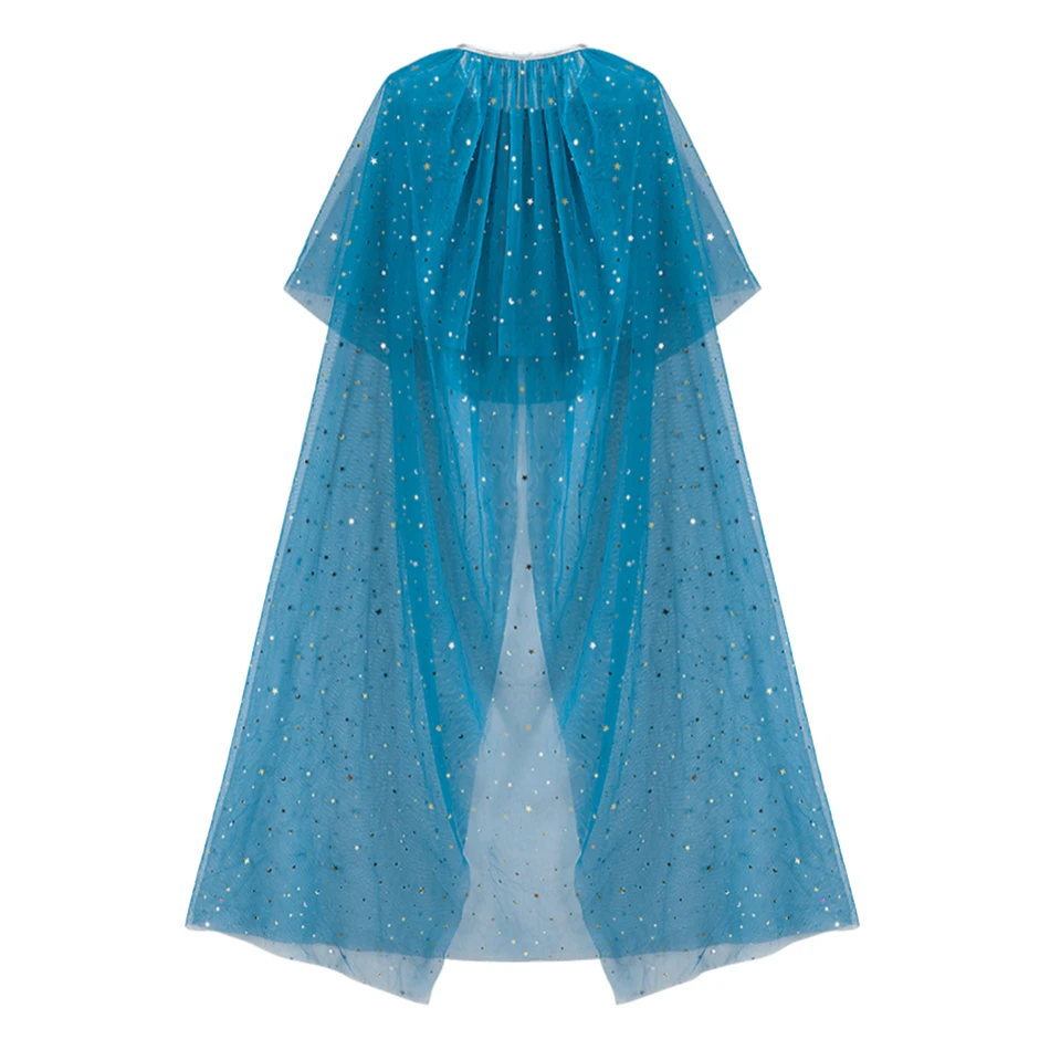 Kids Halloween Carnival Party Cape Costume New Child Cloaks Dress Up Clothes Accessories Summer Princess Cloak Set For Baby Girl