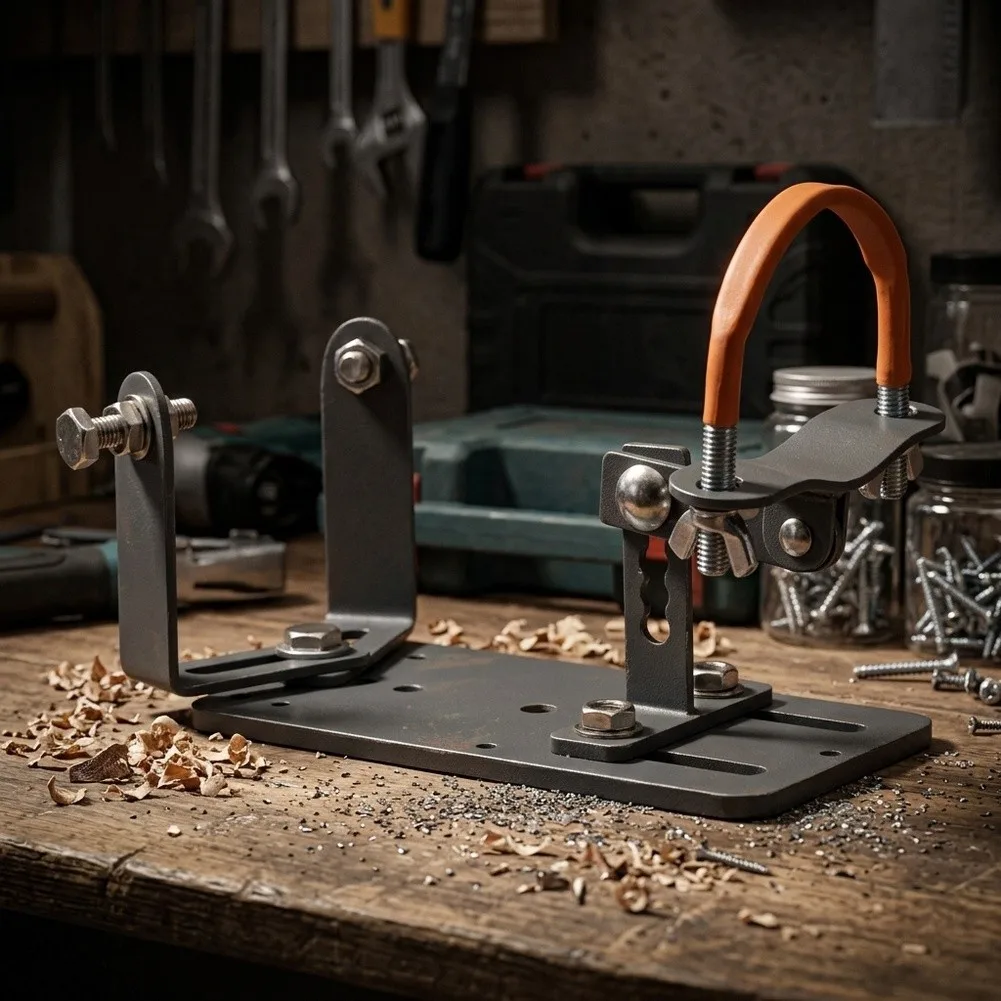 Angle Grinder Stand Robust Base Dual-bolt Locking Non-slip Handle For Versatile Expansion For Flat Surfaces  Angle