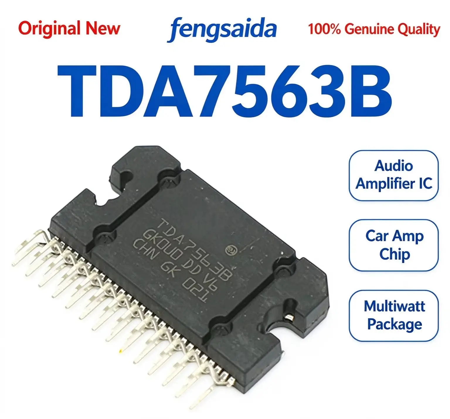2PCS TDA7563B TDA7563 7563 ZIP-27 새로운 자동차 오디오 증폭기 칩