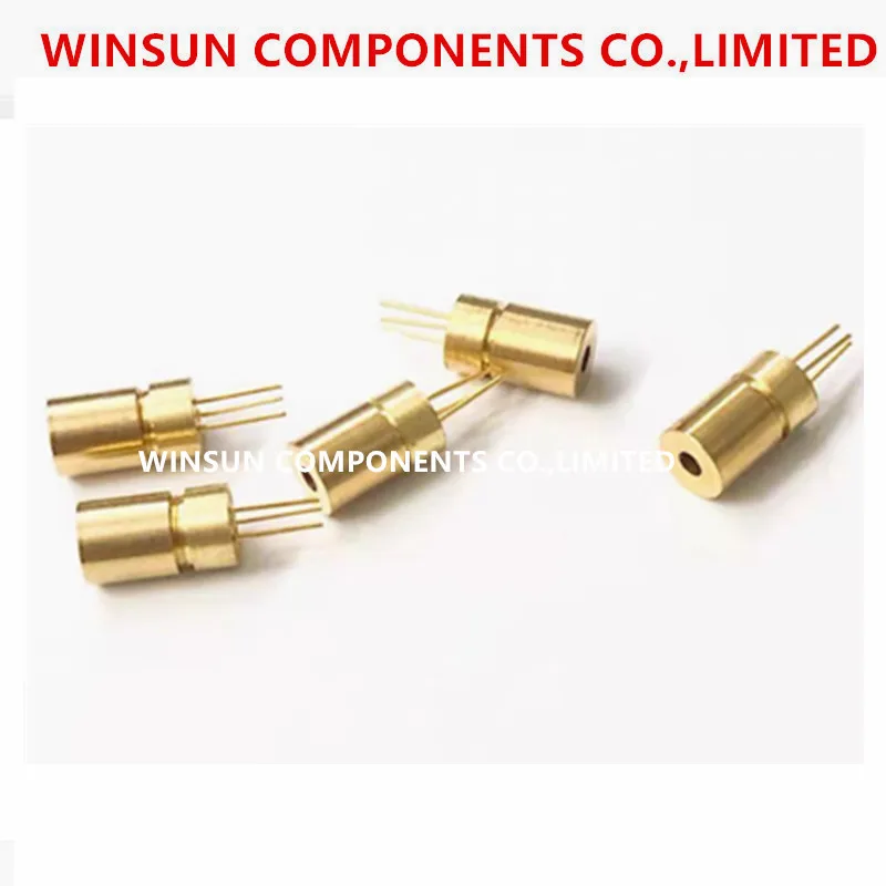 (10piece)Industrial grade laser module 6mm red dot external adjustment 3-pin laser tube laser head 650nm 5mw