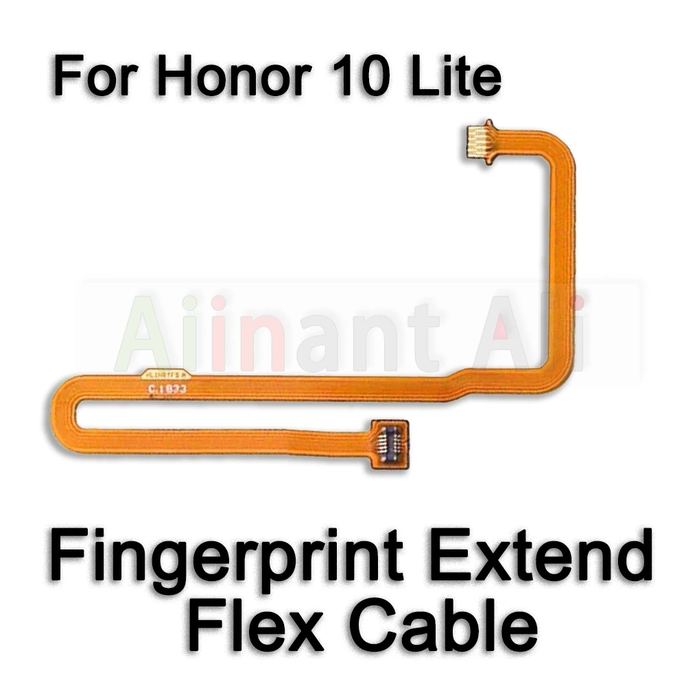 AiinAnt Back Home Button Key Connection Touch ID Scanner Fingerprint Sensor Flex Cable Ribbon For Huawei Honor 10 Lite