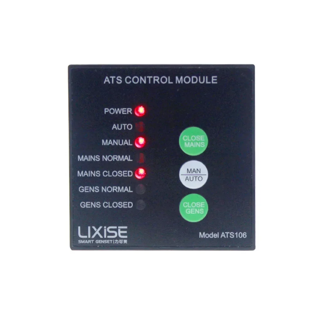 

ATS106 diesel generator ats controller automatic transfer switch panel auto manual changeover USB LED control module