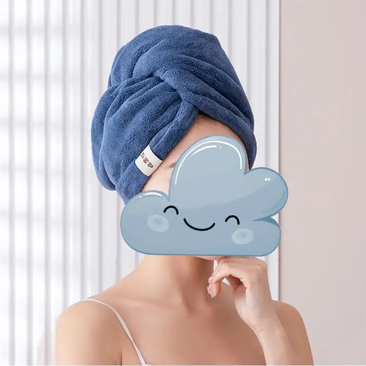 Gorro de peluquería de secado rápido y grueso, gorro de baño absorbente de terciopelo coral, toalla para la cabeza para adultos, pañuelo de secado para lavar el cabello