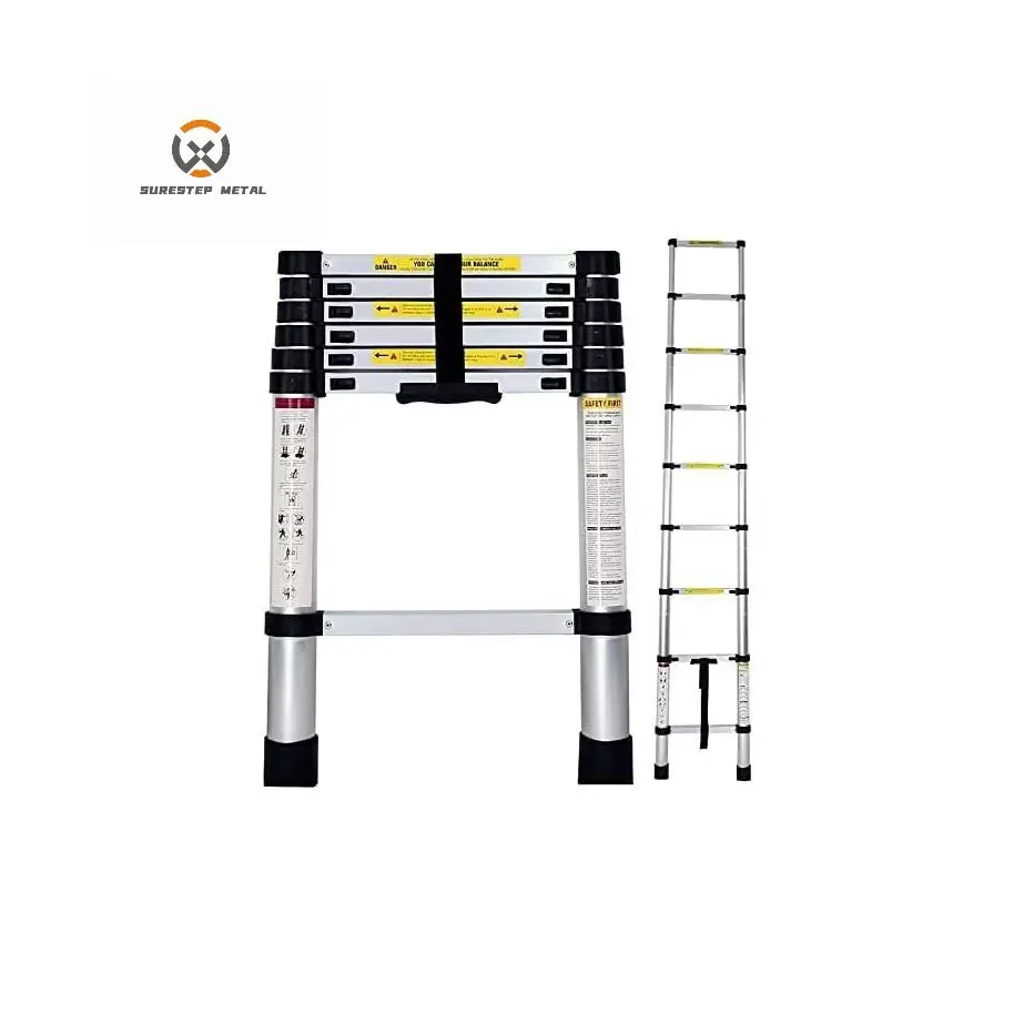 Max Loading 150kg  Aluminum Telescopic  ladder