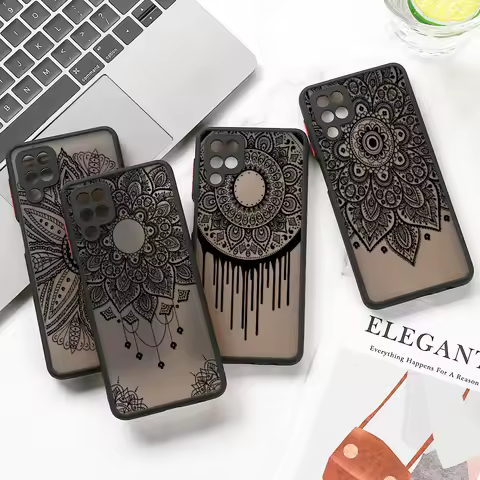 Mandala Dreamcatcher Matte Case For Samsung A55 A54 A53 A52s 5G A33 A13 A14 A22 A23 A34 S24 Ultra S23 S22 Plus S21 FE S20 Cover