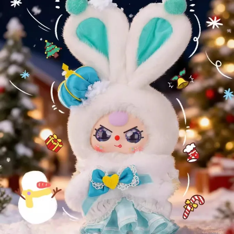 베이비 쓰리 메리 크리스마스 시리즈 플러시 블라인드 박스 트렌디 토이 크리스마스 나이트 카니발 트렌디 선물 인형 장식 귀여운 가방 장식품