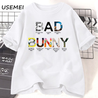 Bad Bunny All Albums T-Shirt Men Women Debi Tirar Mas Fotos Graphci T Shirts DTMF Unisex T Shirt Music Casual Cotton Tees
