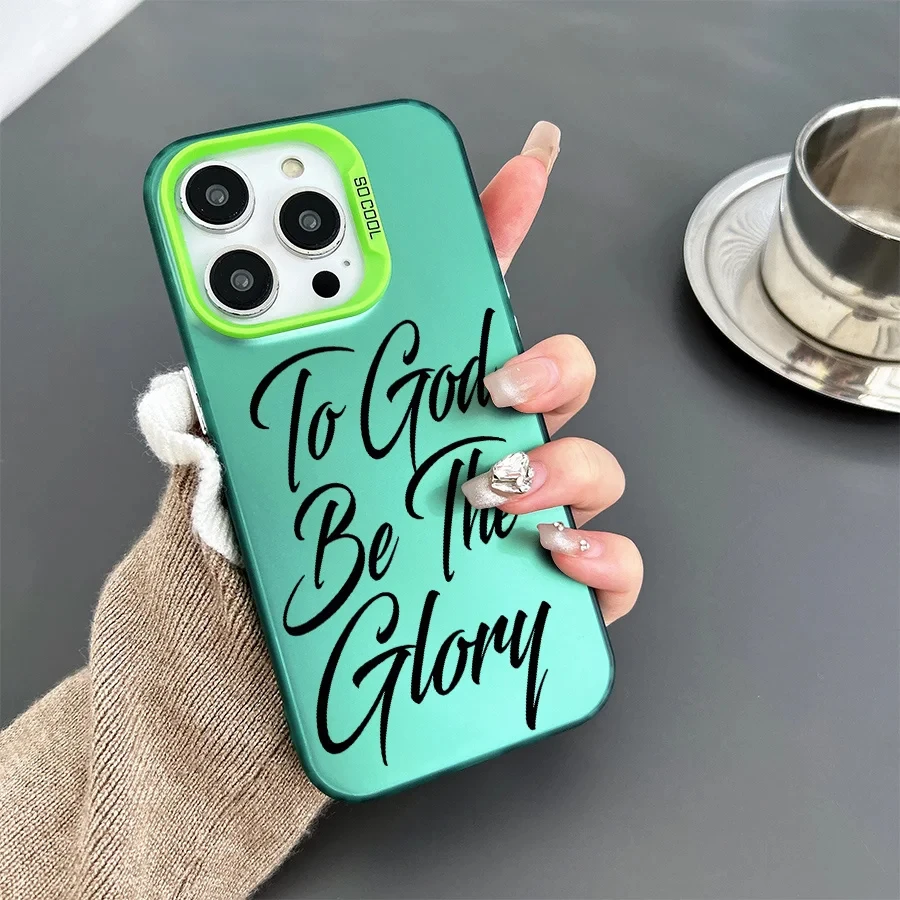 Jezus Heilige Bijbel Laser Case voor iPhone 16 12 13 mini 11 14 15 Pro Max XR Xs 7 8 Plus Hard IMD Plastic Schokbestendige Cover