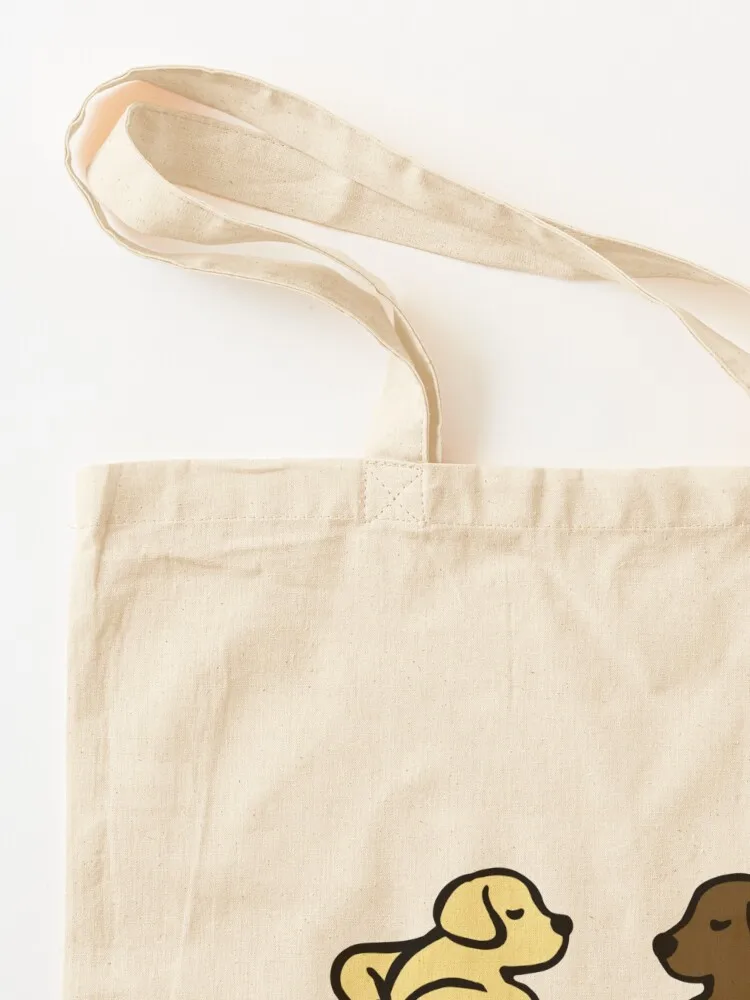 حقائب يد للرقص باللون الأصفر لابرادور والشوكولاتة لابرادور، حقيبة حمل مخصصة لأكياس التسوق القابلة لإعادة الاستخدام على الشاطئ