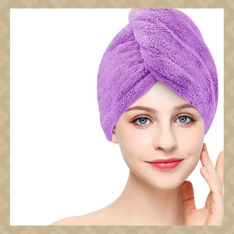 

AB45 Супер впитывающее полотенце для волос Супер впитывающие тюрбаны для волос 5-упак. тюрбаны для волос для всех типов волос против вьющихся волос