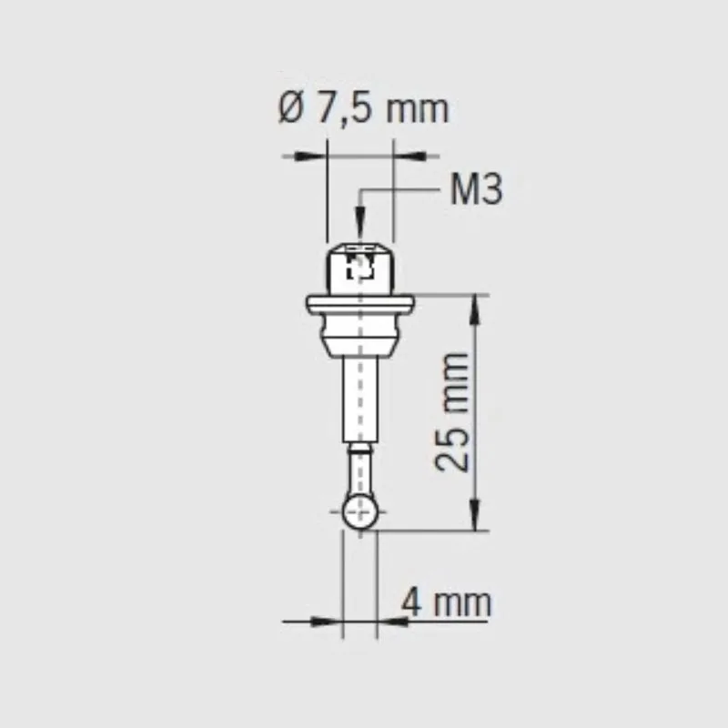 German Haimer - 3D Taster 3D Universal Edge Finder Ceramic Probe 80.362.00   CNC machined parts