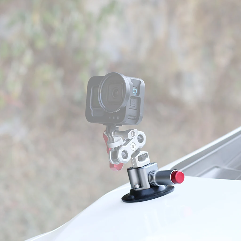 Handpumpe Vakuum Saugnapf 1/4" Kamera Stabilisator Halterung für RAM für GoPro für Insta360 DJI Auto Fotografie Lampe Ständer Halterung – Detail 25