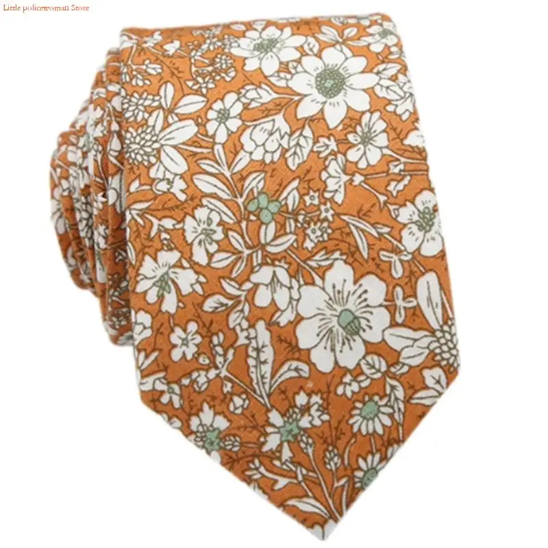 F92d Pfeile Krawatte Herren Business Casual Polyester Silk Skinny Long Krawatte mit Vintage Blumenmuster Hochzeitshemd