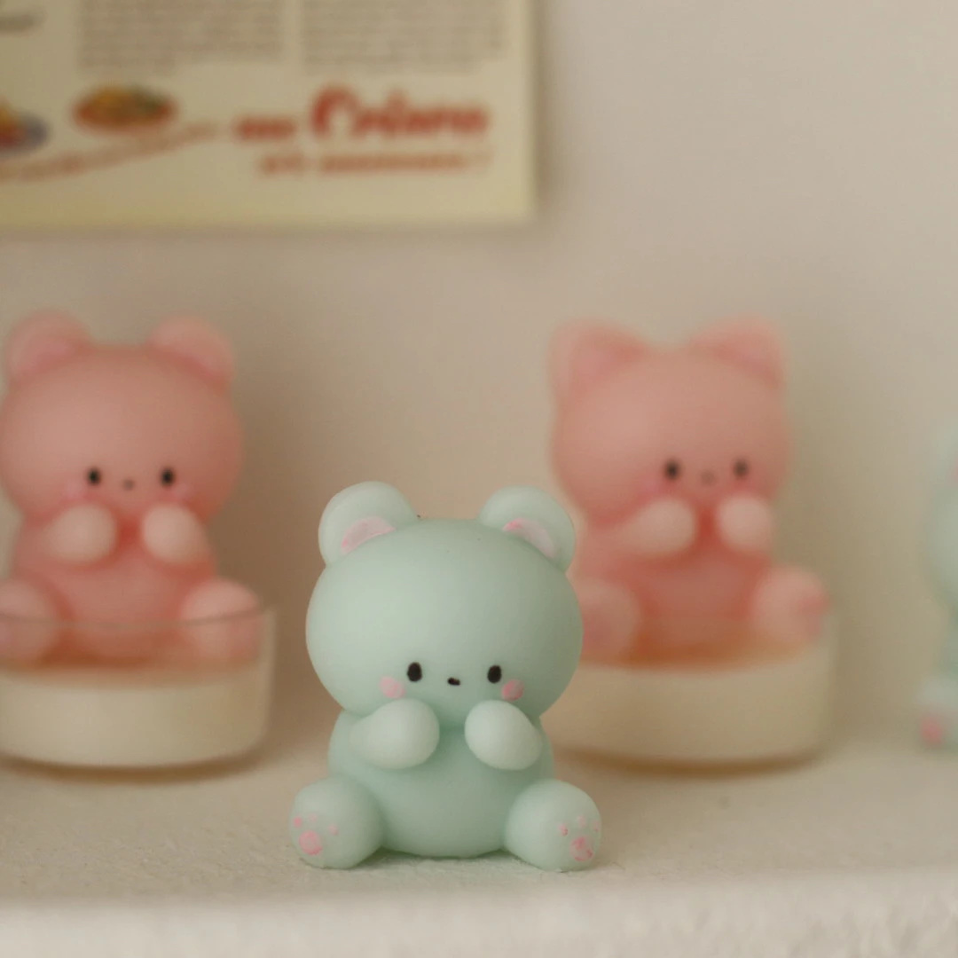 Easter Cute Rabbit Bear Silicone Candle Mold Kitchen DIY Chocolate Baking Cake Mold 3D Bunny Gypsum Silicone Handmade Soap Mold