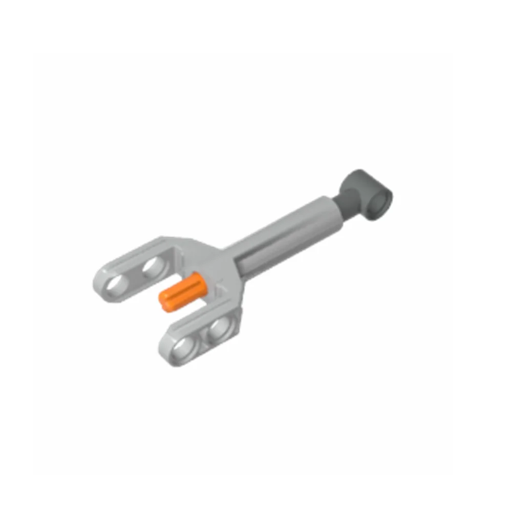 

Gobricks GDS-F0014 compatible with lego 92693 Linear with Dark Bluish Gray Head and Orange Axle Assembles Building Block