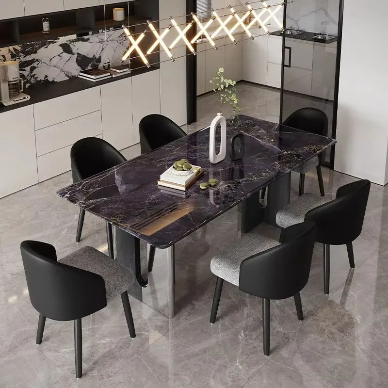 

Hot Sale Modern Luxury Dining Room Table Sintered Stone Furniture Dinner Table Kitchen Dining Room Set Luxury Dinner Table