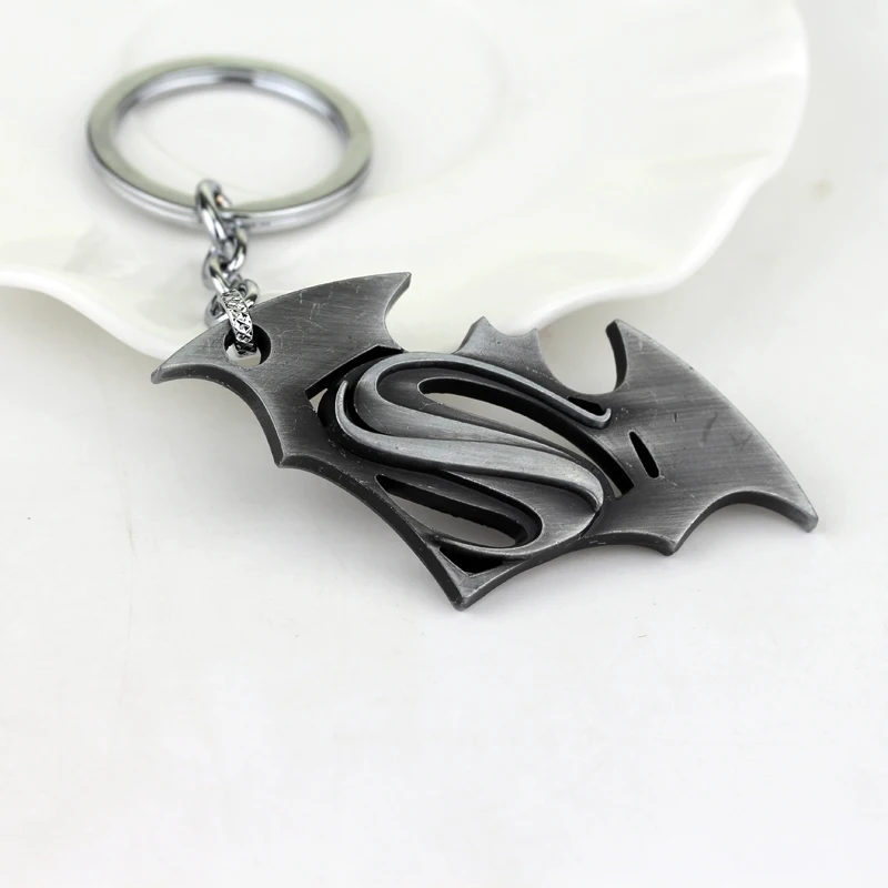 DC Movie Series Batman Metal Enamel Pendant Keychains Toy Charm Hanging Pendant Car Decoration