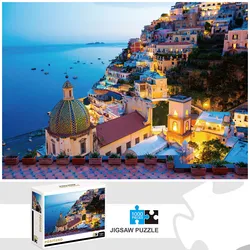 1000 Pieces Positano Jigsaw Puzzle Home Decor Adults Puzzle Games Family Fun Floor Puzzles Educational Toys for Kids