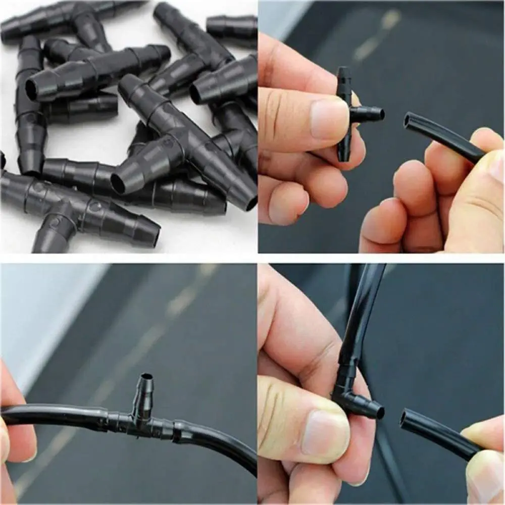 

CRIN Injector Fuel Line Pipe Connector Joints Plastic T-WAY L-WAY 5mm Also for Gardening Irrigation Fittings 4/7