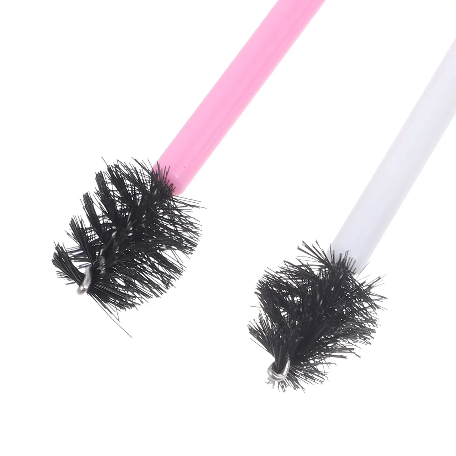 100 stuks oogmake-up wimperborstel make-upborstels voor ogen appelvorm wenkbrauw nylon