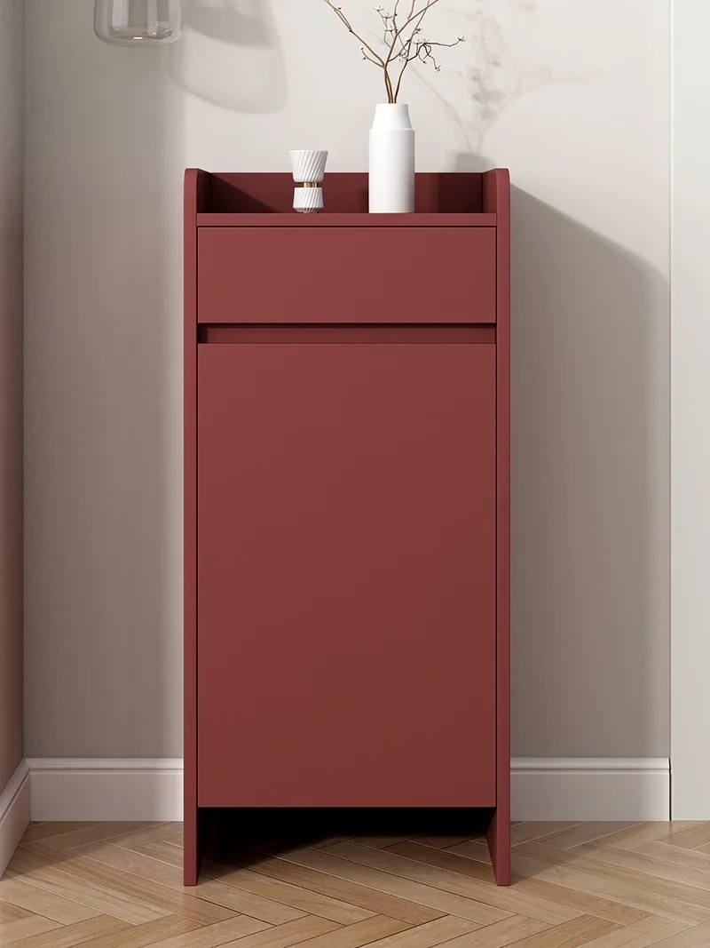 Minimalist and ultra narrow shoe cabinet for household doorstep, hallway, small unit, small-sized balcony, extremely narrow