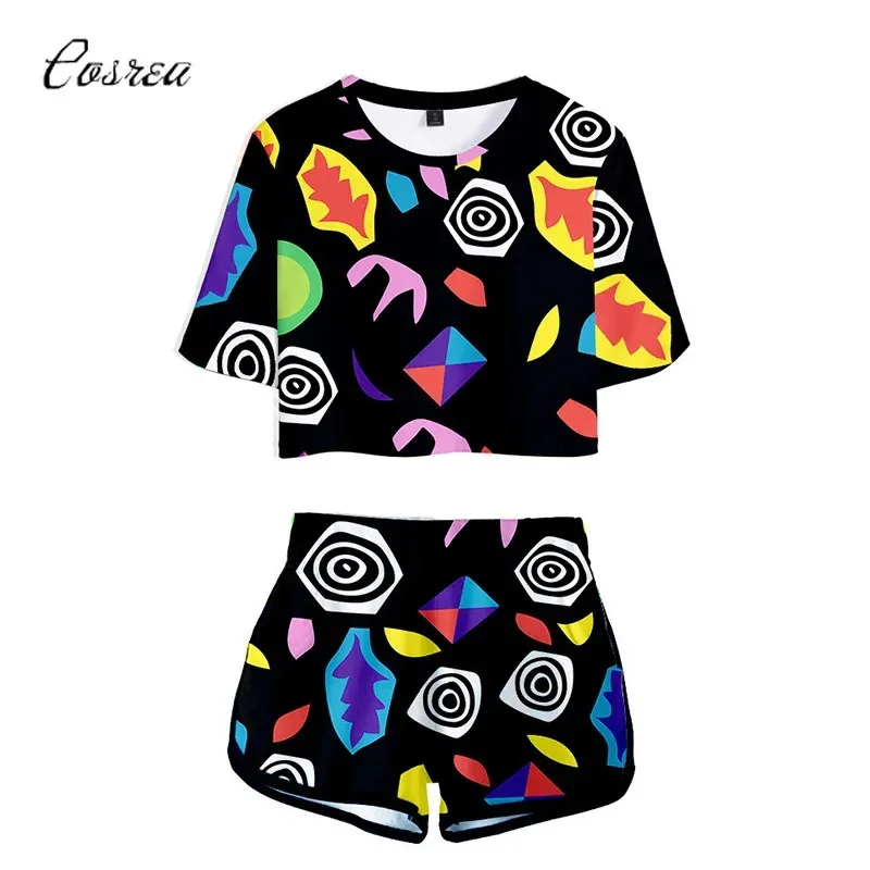 

Футболка «Очень странный», костюм, рубашки, шорты, комплекты, топы с короткими рукавами, спортивная одежда для женщин и девочек, футболки в стиле Харадзюку Disfraz