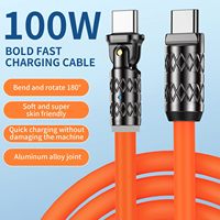 5A 100W Type-C to Type-C Cable Fast Charging Data Transmission Tinned Copper Core Line 1M/2M Long for Android Smart Phone