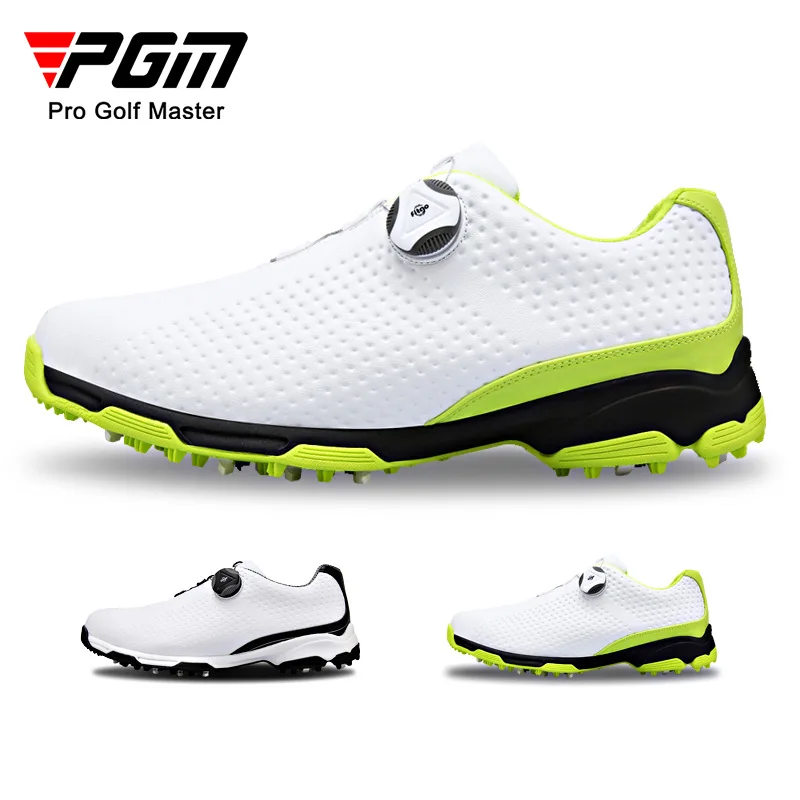 

New Men Golf Casual Sneakers Shoes Breathable Leather Cushion Teens Light Soft Sports Non-Slip Water Proof Tennis Running Travel