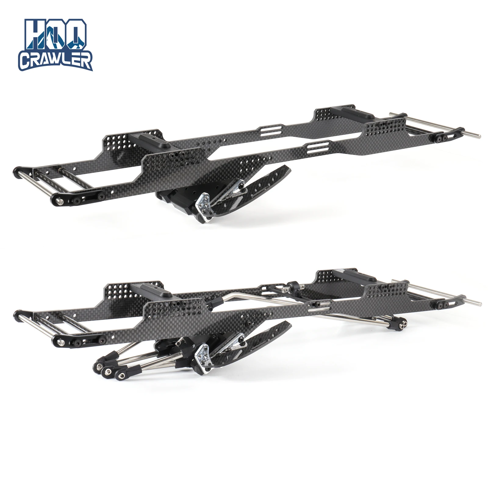 

Комплект шасси RC Performance Carbon LCG с защитной пластиной Delrin для 1/10 RC Crawler Comp Rigs Capra SCX10 II