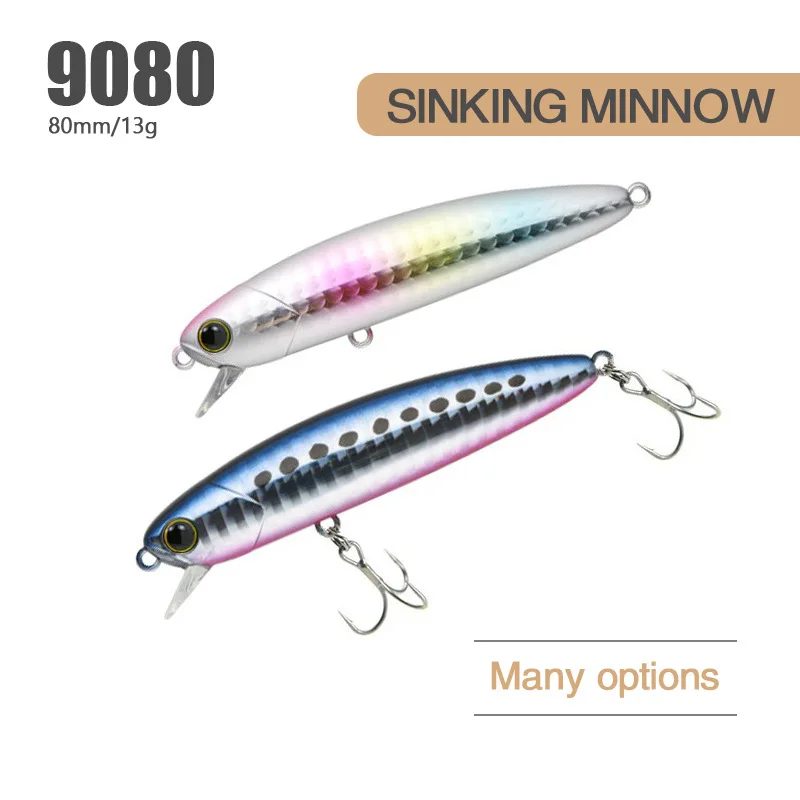 

Sinking Minnow 13g 80mm Fishing Lure For Stream Trout Salmon Mini Wobblers Micro Baits Sink Quickly Treble hook Japan Hard lures