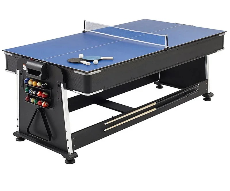 3-in-1 Multi-functional Snooker Table Solution Ultimate 4-Sport Table for Snooker Pool & More Boasting Top-Tier Quality