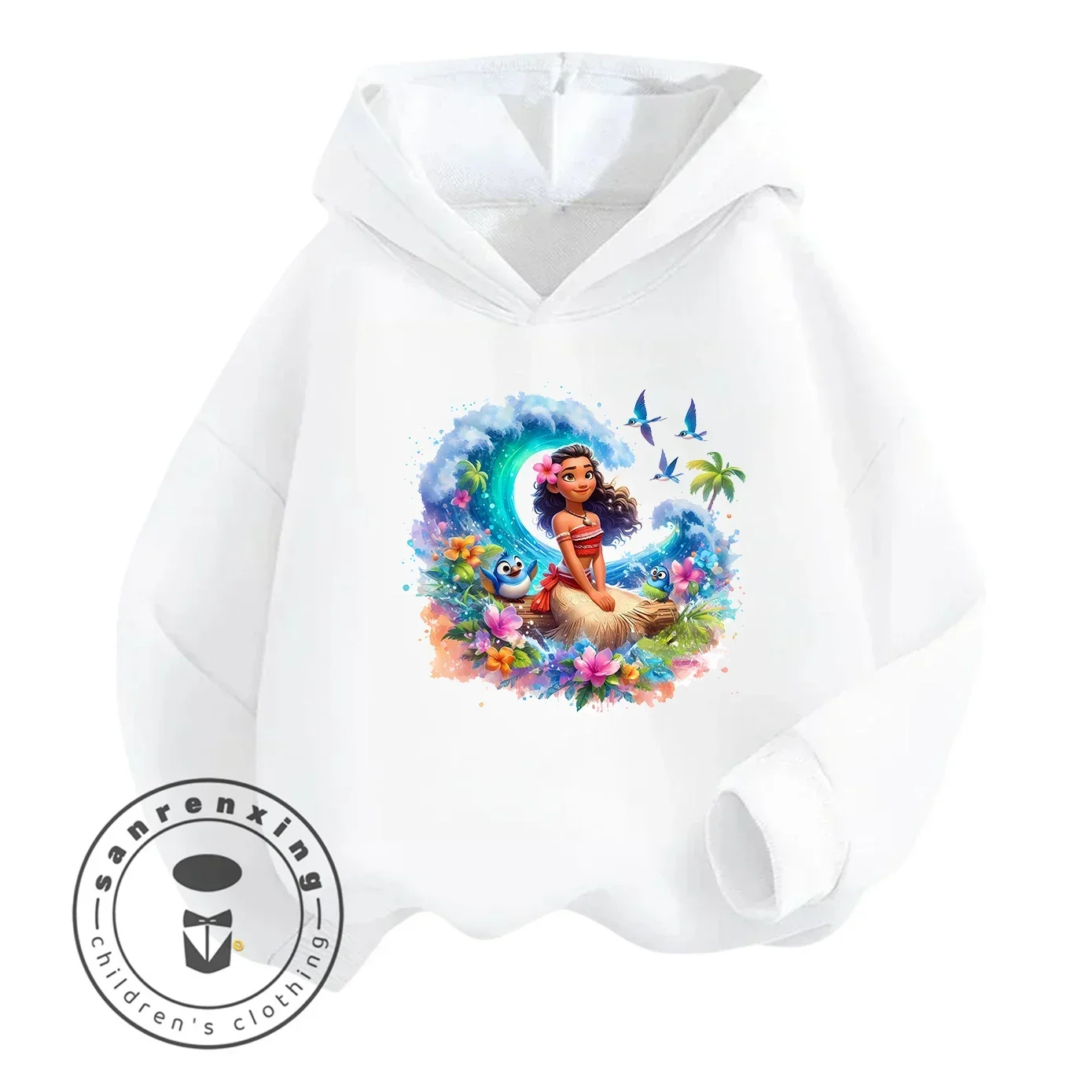 Sudadera con capucha de Moana con estampado de dabjos animados، novedad de 2026, para niños، المراهقين، niños y niñas، super