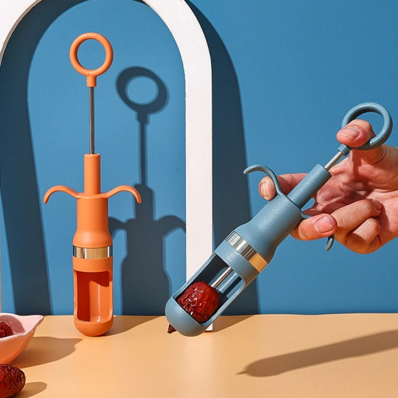 

Multifunctional Red Dates Corer Seed Remover Kitchen Gadget Fruit Pit Handheld Core Remover Kitchen Accessorie