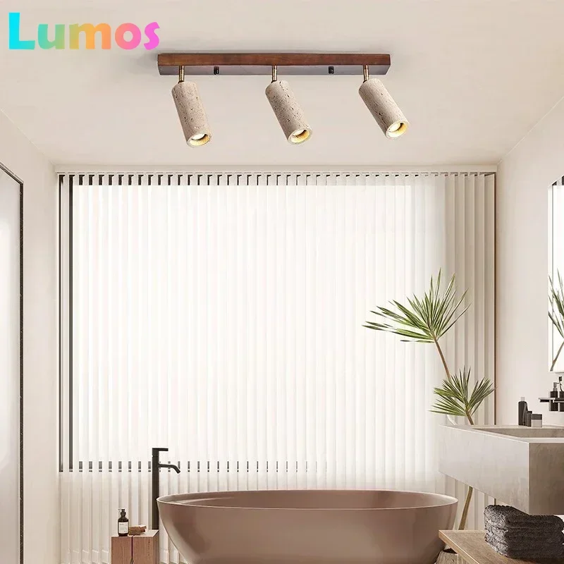 النمط الياباني الإبداعي الطبيعي الأصفر الكهف حجر LED ضوء السقف غرفة المعيشة متجر الملابس الأضواء إضاءة ديكورية #2