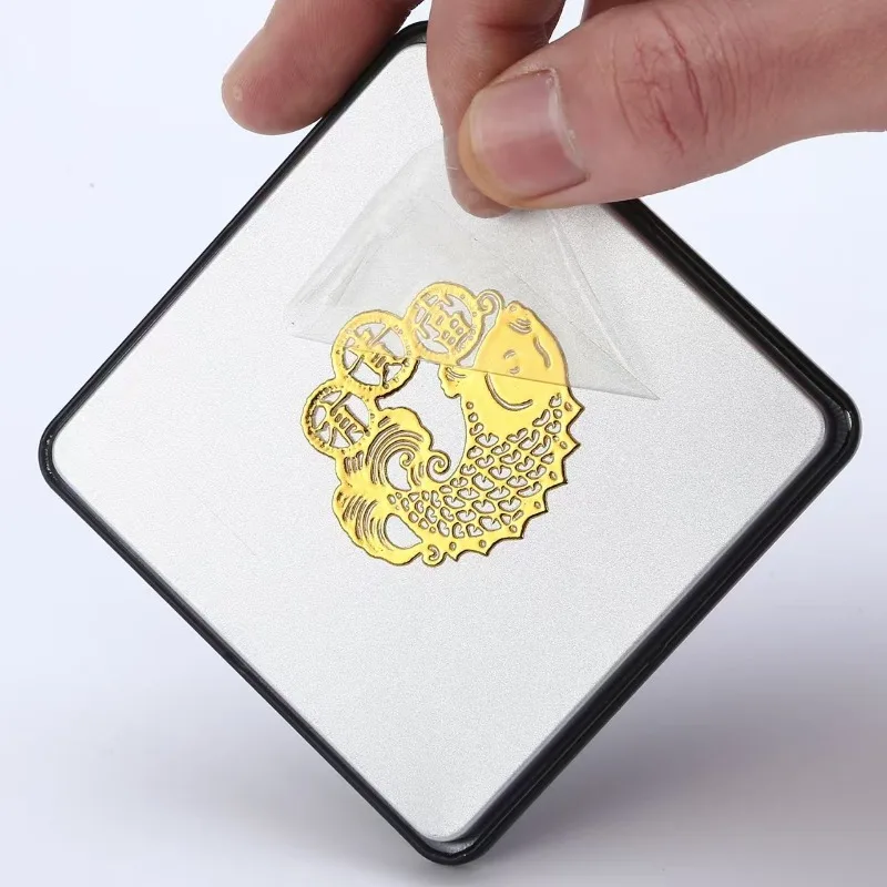 Metal transfer sticker 3D custom logo name self-adhesive with any text Gold and Silver for easy tearing Decorative Logo Stickers