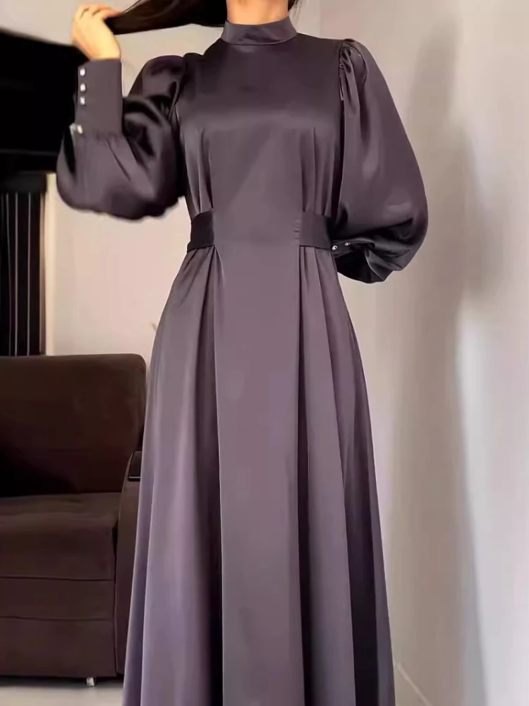 Lange Jurk Moslim Vrouwen Feest Riem Abaya Jalabiya Morocco Dubai Abayas Kaftan Islam Eid Vestidos Arab Ramadan Jurken