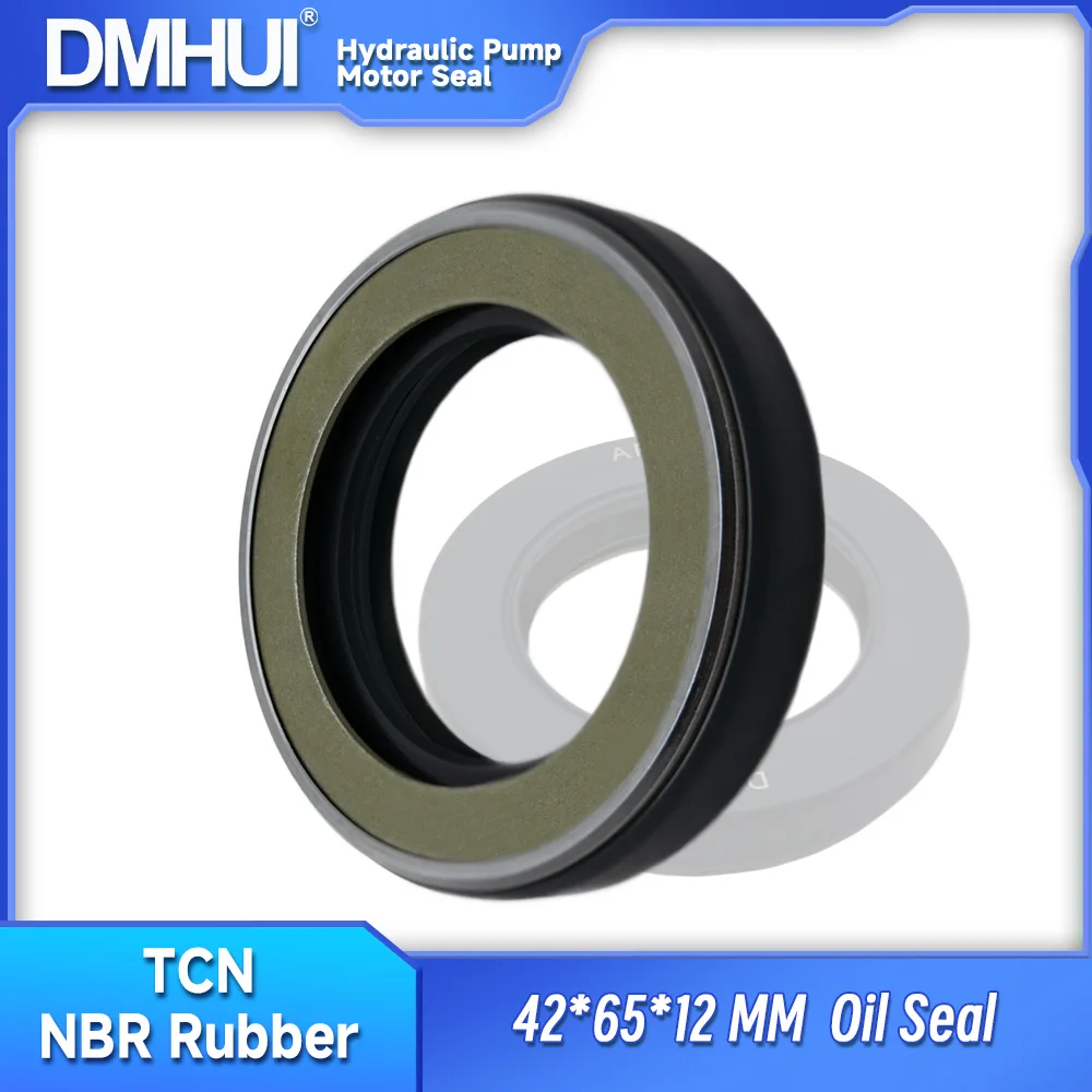 

DMHUI Hydraulic Pump Slewing Travel Motor High Pressure Oil Seal 42x65x12mm TCN Type NBR OEM NO NOK/AP2507H ISO9001:2008