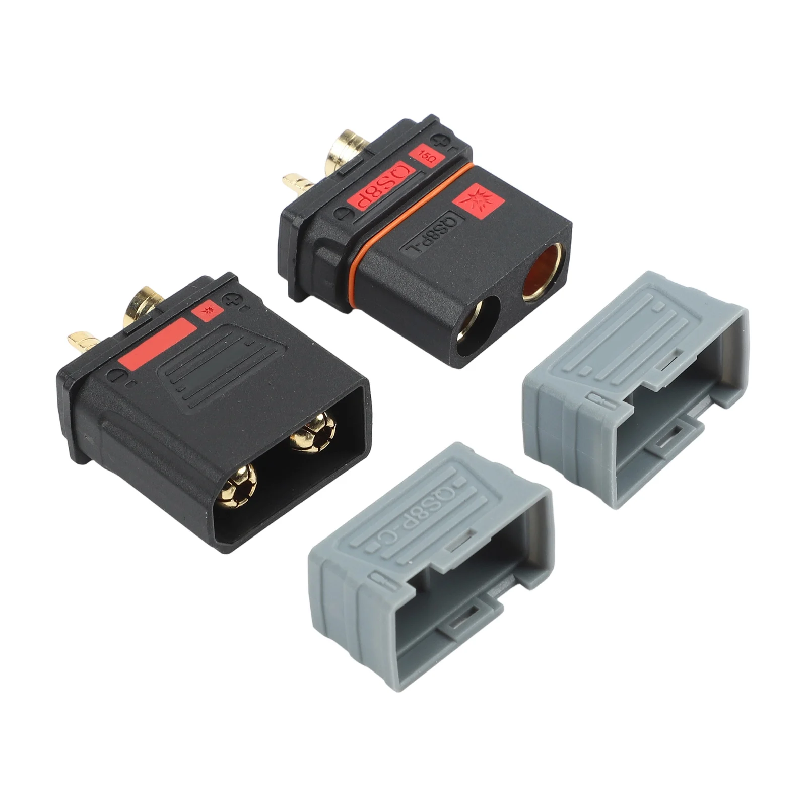 

Разъем для наружных источников питания, позолоченный контакт, 500В, QS8P-L, совместим с 8-контактными разъемами 12AWG, нейлоновый корпус PA