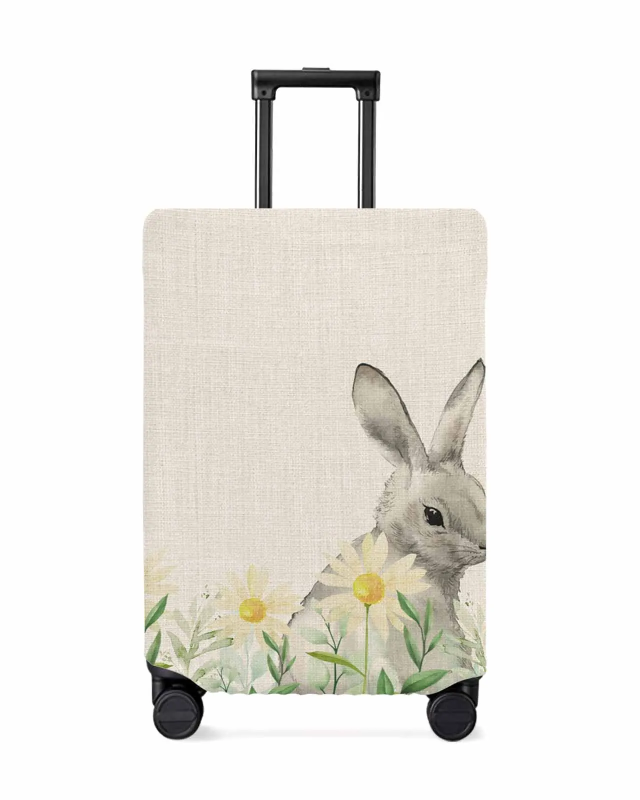 

Plant Daisy Green Leaf Rabbit Luggage Cover Elastic Baggage Cover For 18-32 Inch Suitcase Case Dust Cover