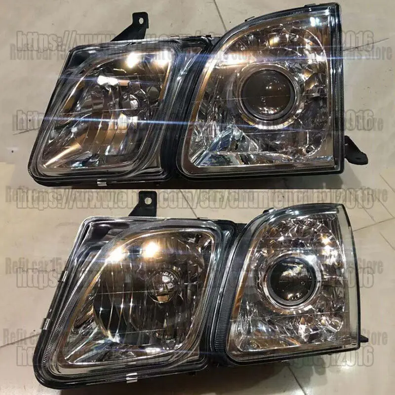 

For Lexus LX470 UZL100 LH + RH 1998-2007 Car Headlights Head lamp Glass lens Set car accessories