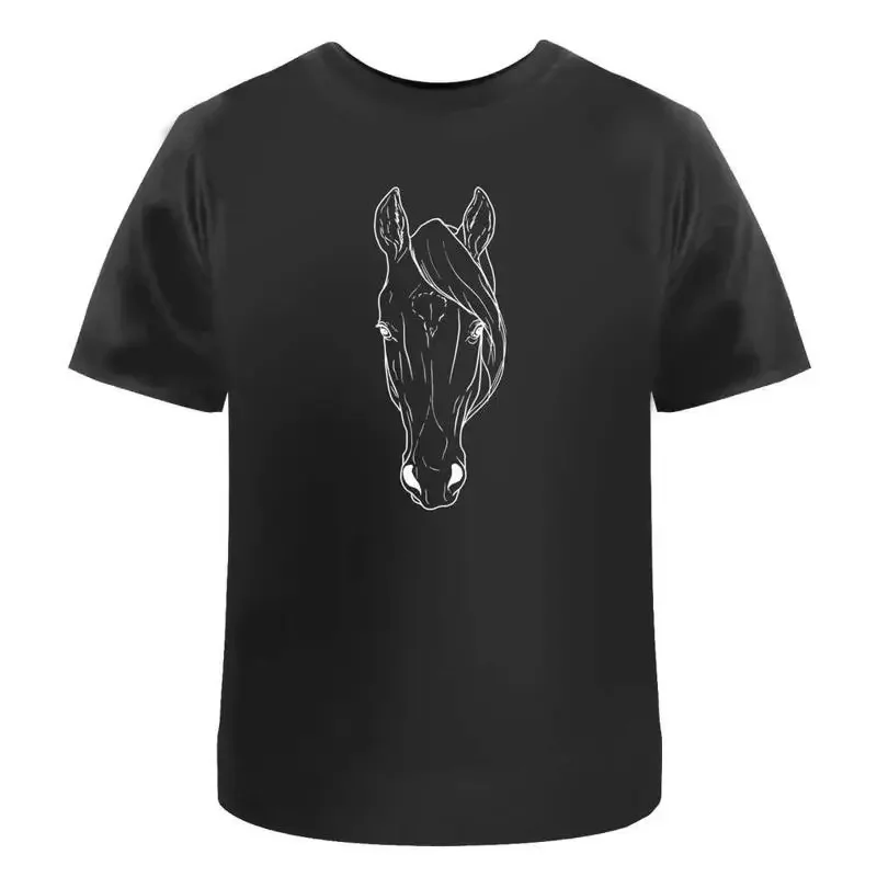 Horse Head' Cotton T Shirt Ta035566