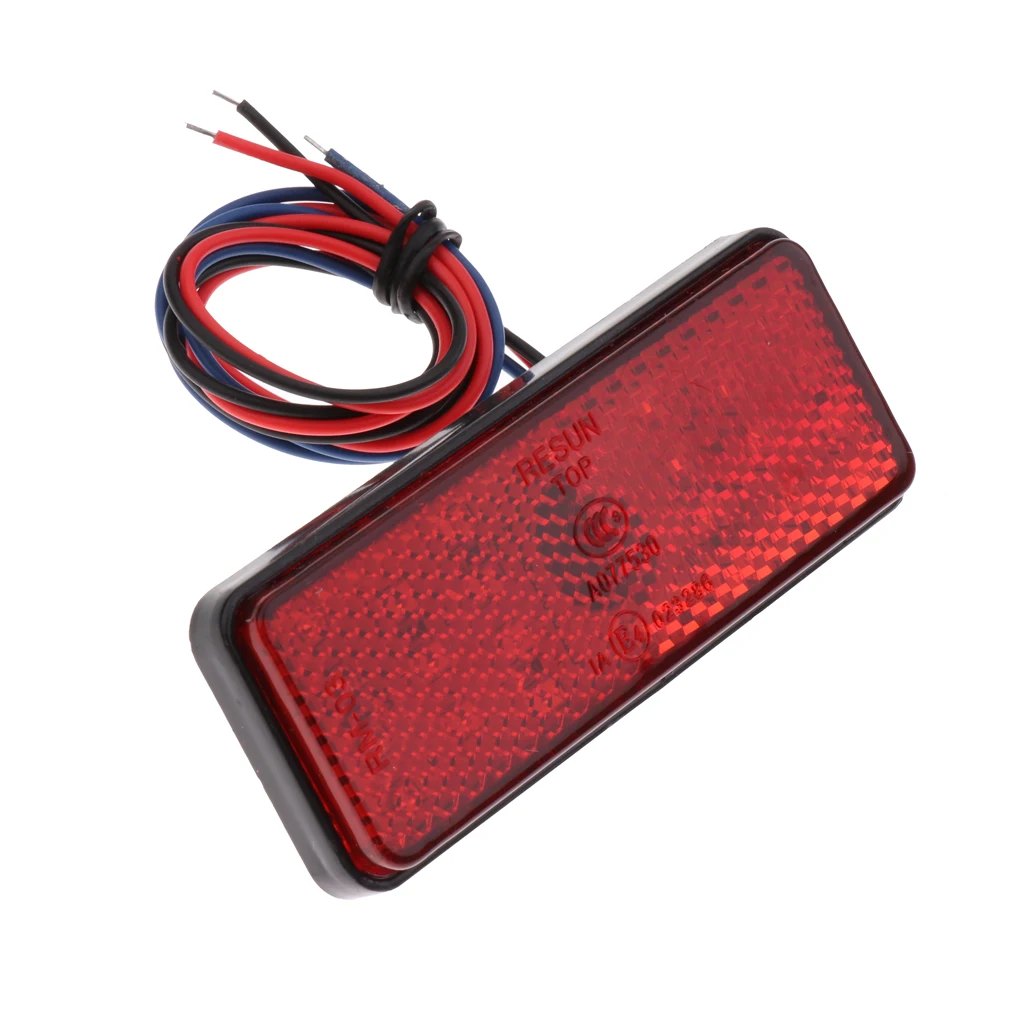 DC 12V 24 SMD LED Reflector Brake Light Turn Warning Lamp for Car Motorcycle SUV RV