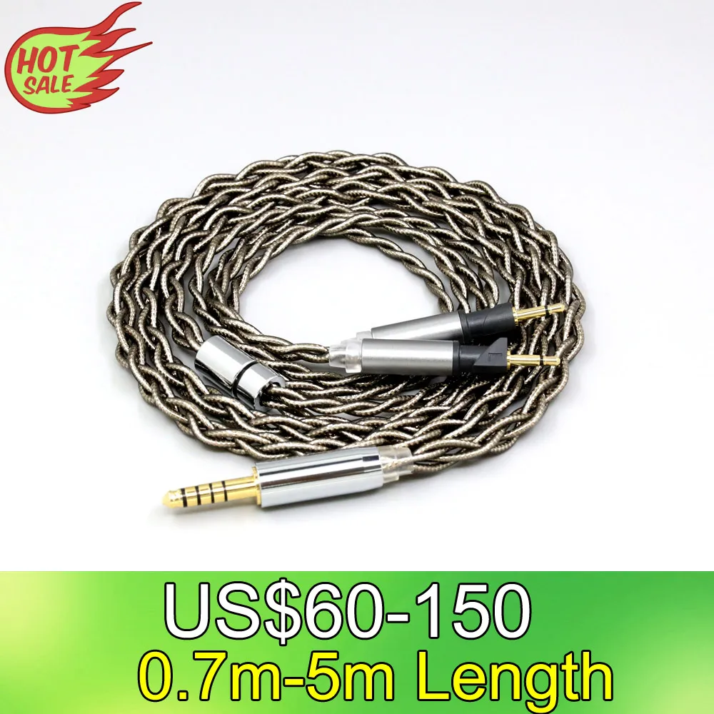 

LN008380 99% Pure Silver Palladium + Graphene Gold Earphone Cable For Abyss Diana v2 phi TC X1226lite 1:1 headphone pin