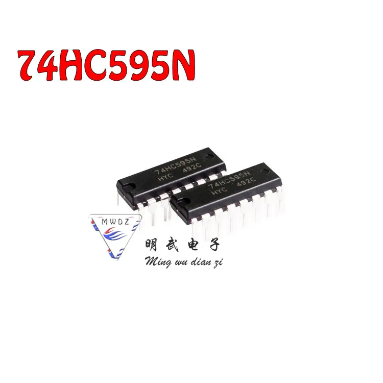 10PCS Domestic 74HC595 74HC595N SN74HC595N DIP-16 logic-shift Register