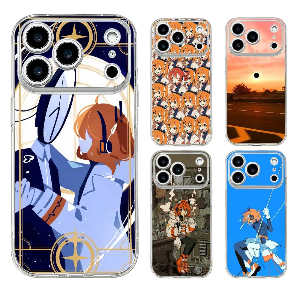 Cute A-Adachi R-Rei Ultra Thin Clear TPU Case For iPhone 17 ProMax 17 Air 15 14 13 11 12 16 Pro Plus Mini TPU Cover Bag