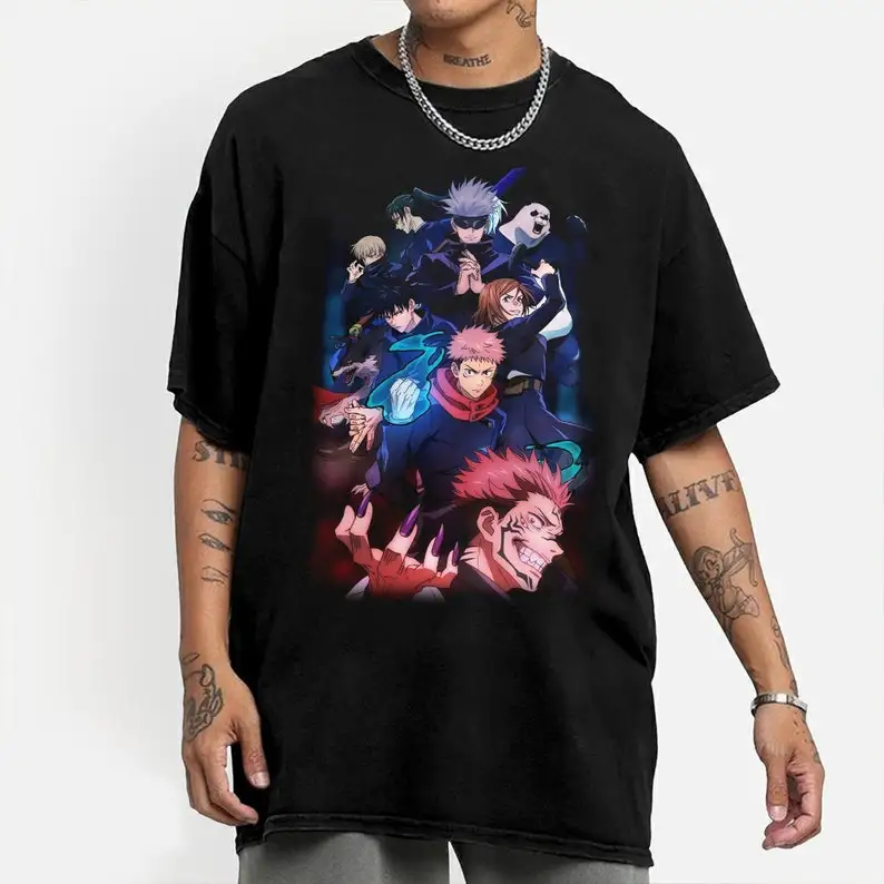 

Jujutsu Kaisen Shirt, Yuji Itadori Shirt, Gojo Satoru, Sukuna, Megumi, Anime Shirt, Jjk Shirt