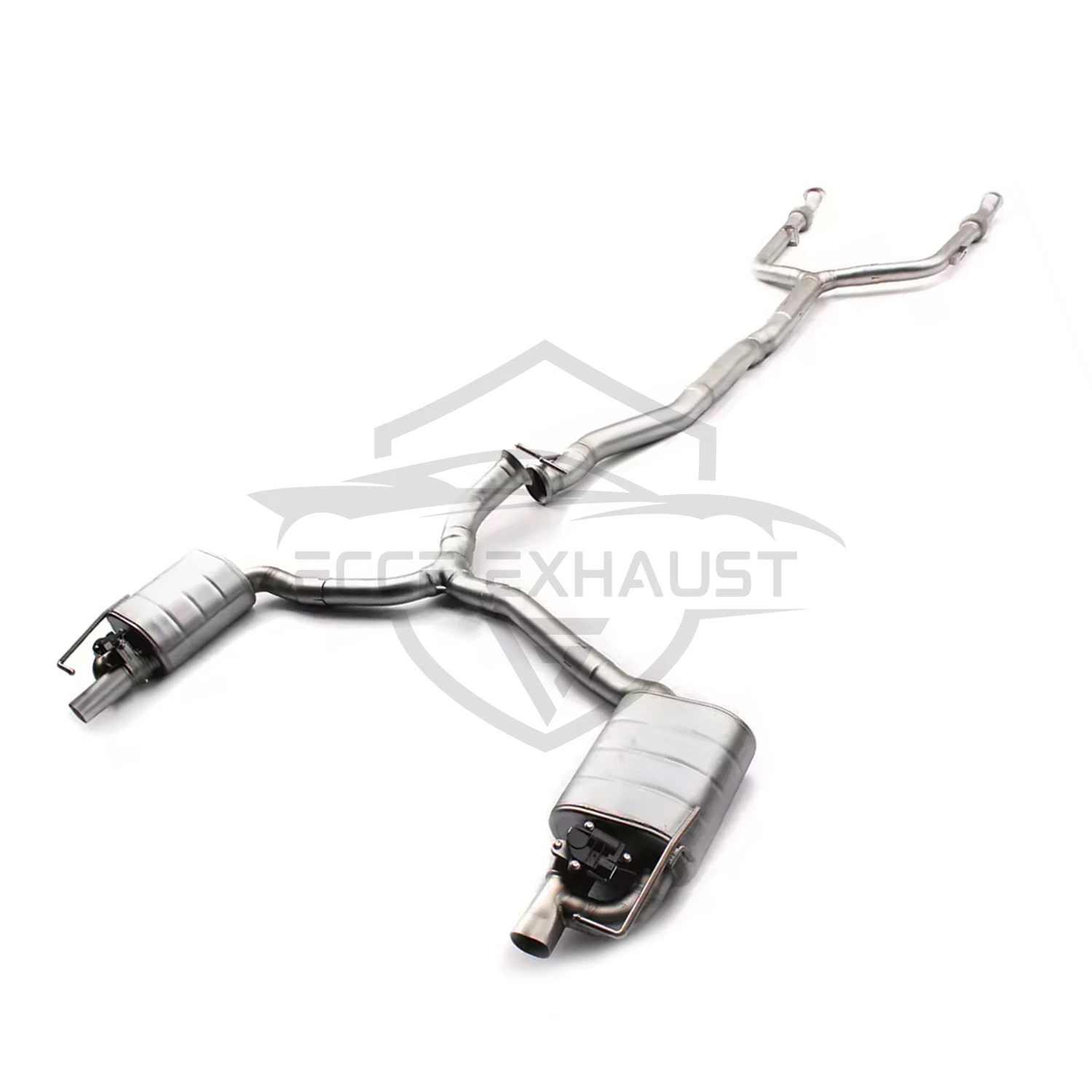 

Sporty Valvetronic Exhaust Stainless Steel Catback Exhaust for Mercedes AMG C43 GLC43 3.0T Freely Adjustable Sound Control