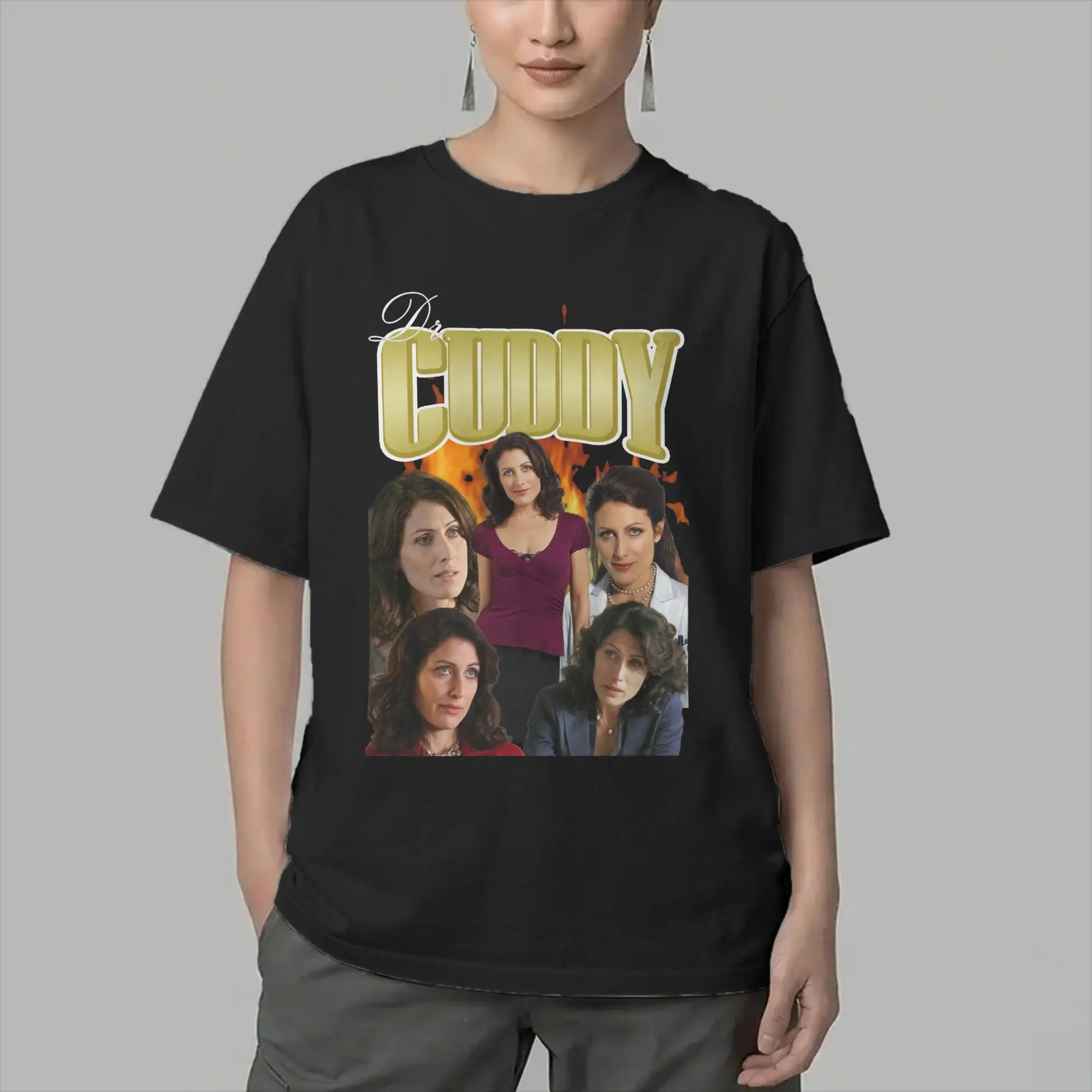 Funny Dr Cuddy House MD T-Shirts for Men Round Neck Cotton T Shirts  Short Sleeve Tee Shirt Gift Tops